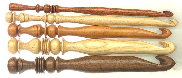 6 Large crochet hooks